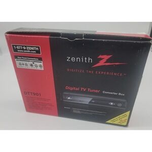 Zenith DIGITAL TV TUNER Converter Box DTT901 w/ Remote New in Box!